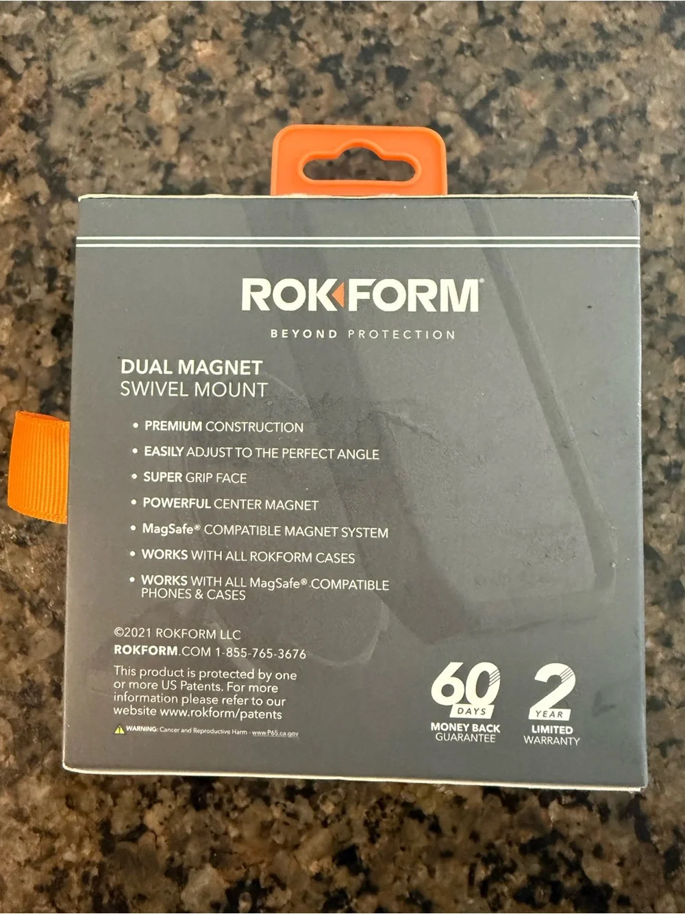 ROKFORM Dual Magnet Swivel Mount - Black/Gray